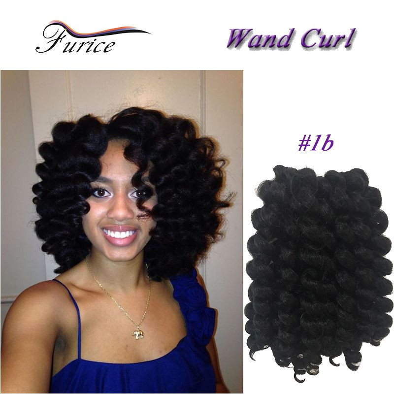 Wand Curl Braid New Value Twist Braiding Hair 8 Inch 20roots pack Ombre Jumpy Wand Curl Crochet Braids Hair Extensions