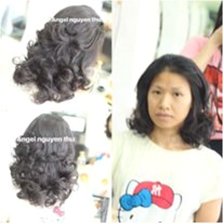 Hair Salon and Spa Angel Nguyen Thu curly hair