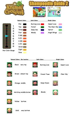 Animal Crossing New Leaf Shampoodle Guide 2 Hair Colors