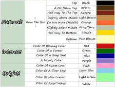 ACNL Hair color guide