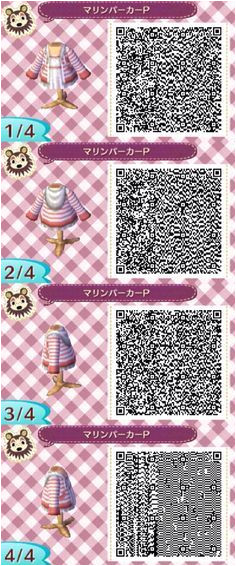 Muster Kleidung Acnl Qr Codes Kleider Schöne Klamotten Inspirierend Favoriten