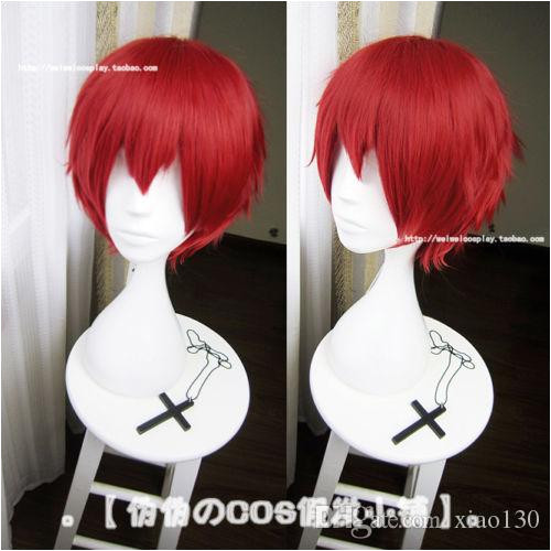 Anime Assassination Classroom Karma Akabane Short Red Cosplay Hair Wig Brazilian Full Lace Wig Elevate Styles Wigs From Xiao130 $17 07 DHgate
