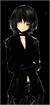 Image result for anime female with short black hair