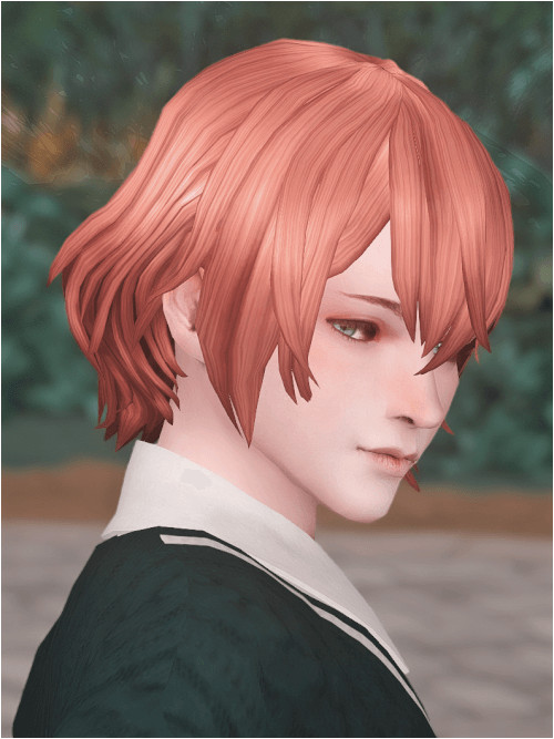 Amao Odayaka Male Anime Style Hair for The Sims 4