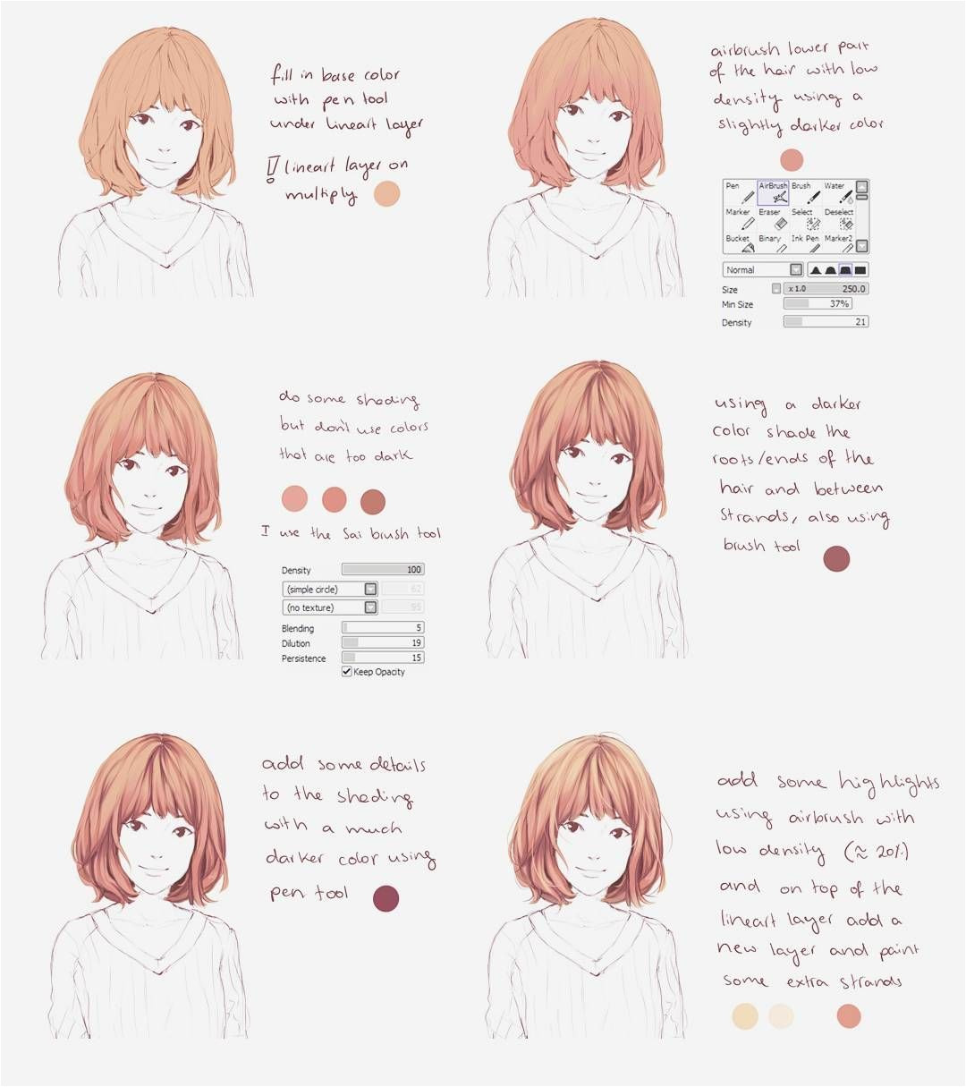 A small hair coloring tutorial I hope this helps…