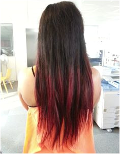 Dipdye black & red Dyed Hair Hair Cuts Hair Makeup Hair Styles