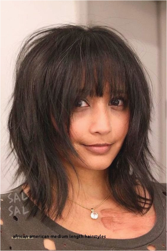 African American Medium Length Hairstyles Shoulder Length Hairstyles with Bangs 0d Mid Length Layered Haircuts