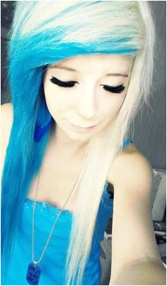 emo hairstyles blue and blonde Google Search Scene Hairstyles Pretty Hairstyles Goth Hairstyles