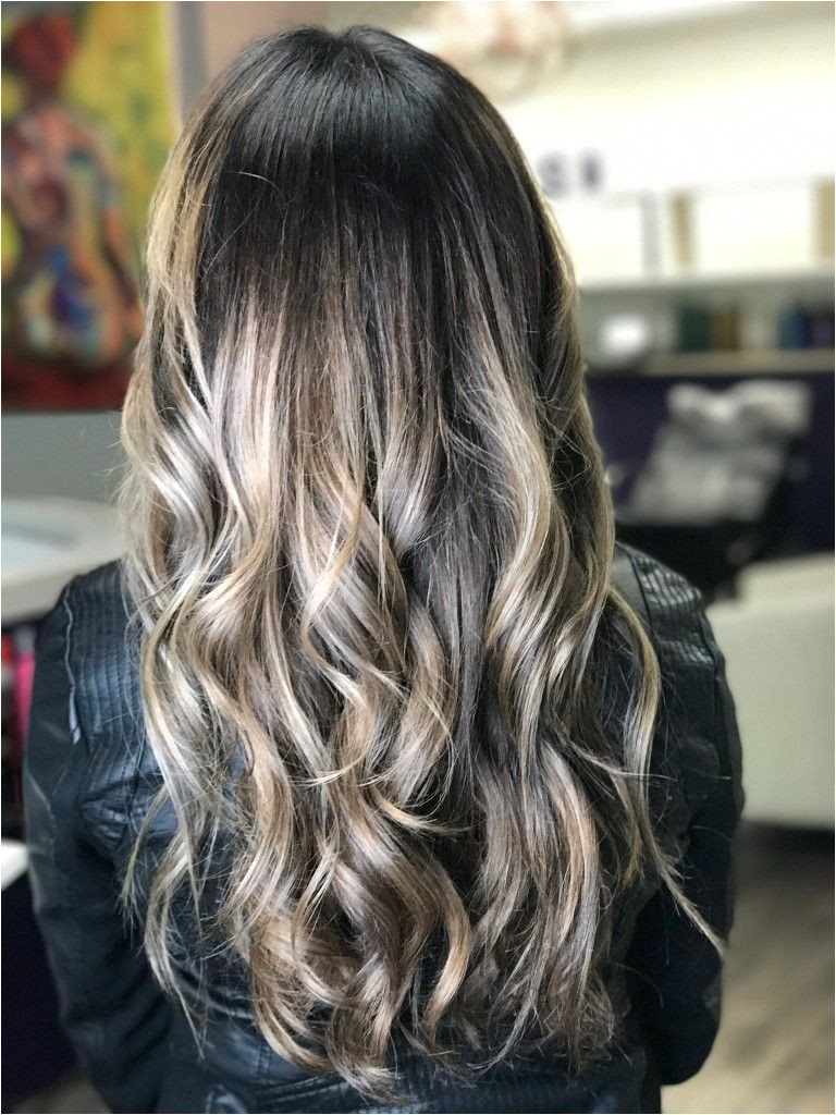 Ash Blonde Balayage dark root I Love it