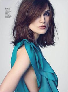 Keira Knightley Marie Claire US 7 March 2013 Long Bob Bob Hairstyles Brunette
