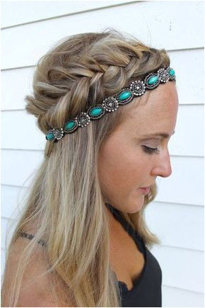 Hairband Hairstyle Braids With Headband Hippie Headband Hairstyles Hair Headband Styles Headband