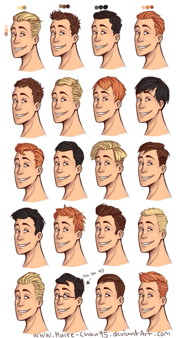 Male hairstyles drawing Drawing hair