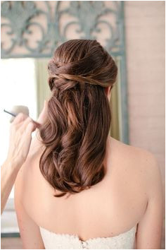 half up half down straight wedding hair Google Search
