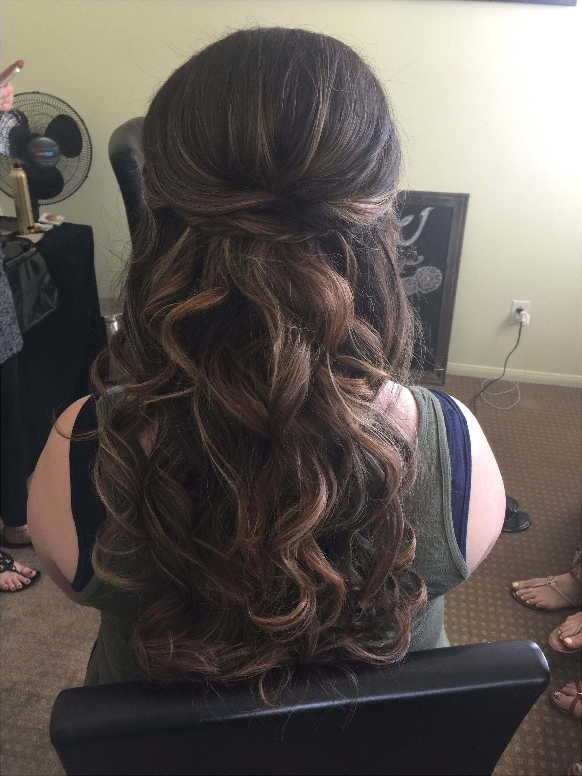 Show me your half up down hairstyles with headband and veil Weddingbee