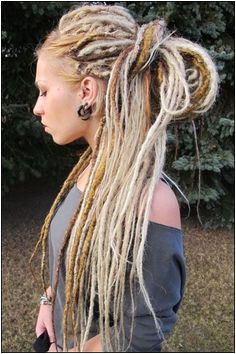 blonde hair dredlocks I want dreds