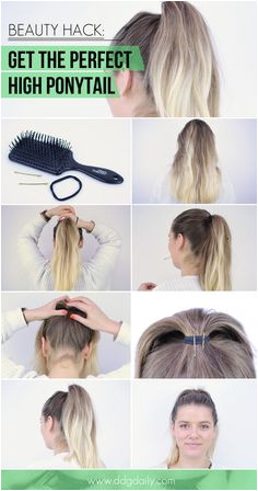 How to the perfect high ponytail Beauty hack