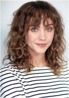 45 Best Shoulder Length Naturally Curly Haircuts with Bangs 2018