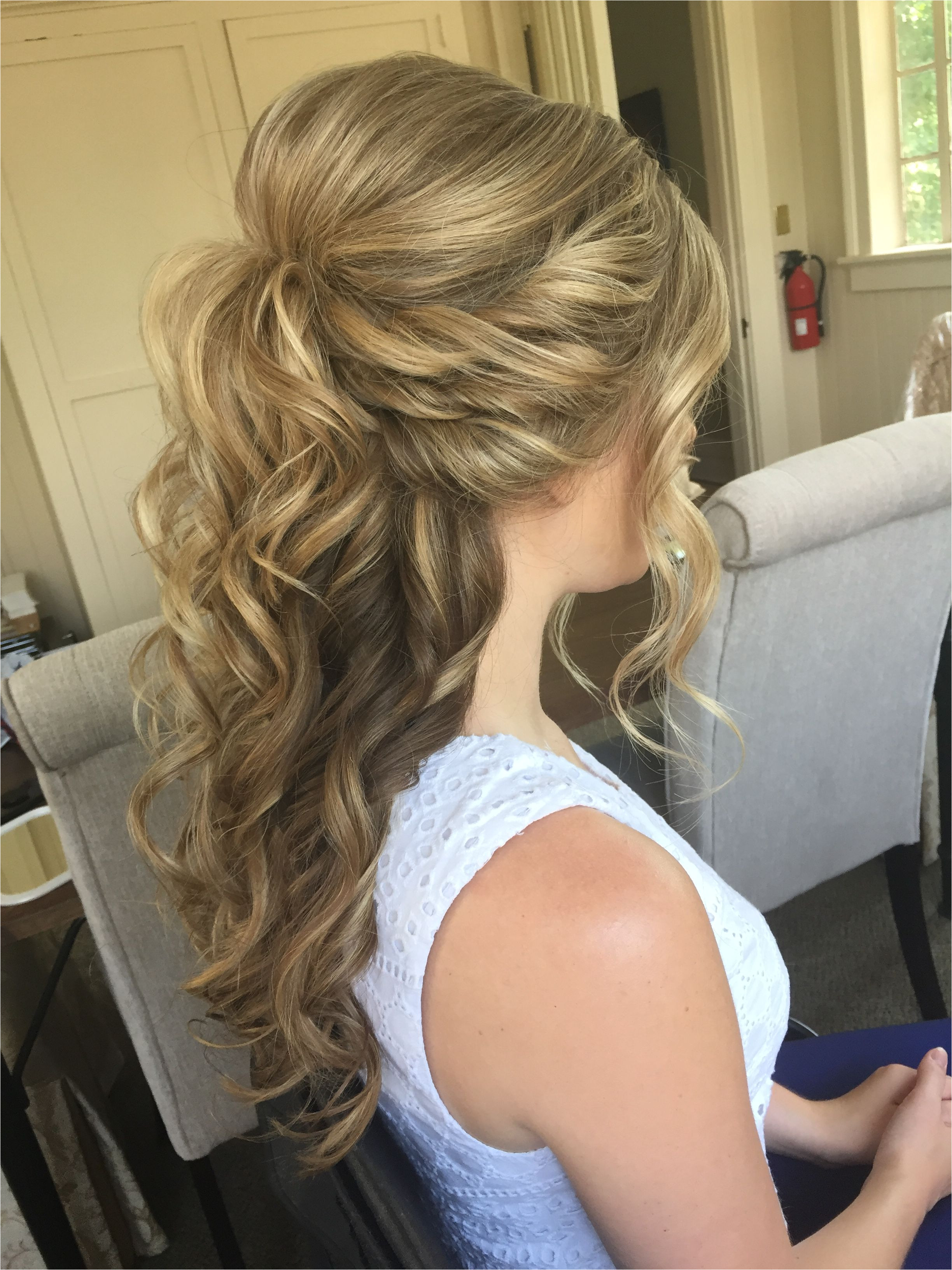 Half Up Half Down Hairstyles Wedding Pinterest Luxury Pin Od Inside Half Updos for Medium Hair