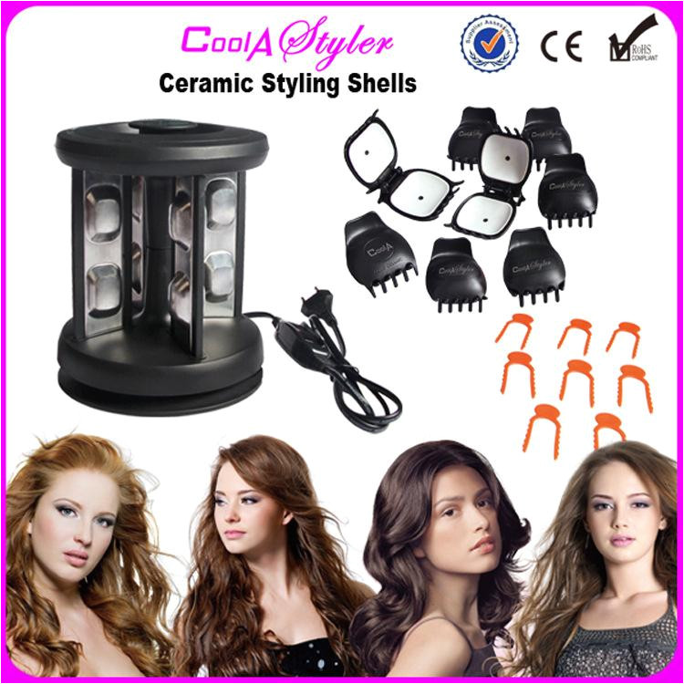 Hair Styling Tools Curl Solid Ceramic Tourmaline Styling Shells Magic Hair Curler Salon Equipment Curly Hair Tools DHL Hairstyle Tool Hairstyles Tools From