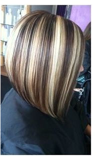 Long Bob Hair Cut Chunky Highlights & Lowlights BritanyNicoleSalon&Spa Long Bob Haircuts Long Bob