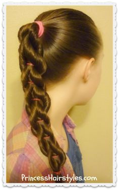 Twisted Pull Through Braid Hairstyle