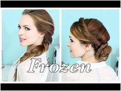 Elsa Frozen hairstyles like the updo