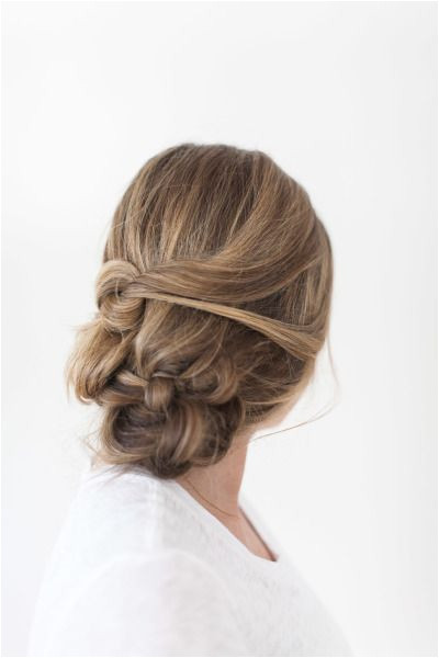 Bridal braid beauty messy braid