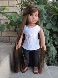 American Girl Doll Custom Just Like You 28 Hand Made Wig Long Hair JLY Marisol