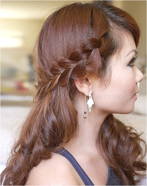 braided hairstyles plaits braided hair half updo with braid