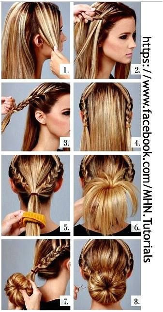 cute hairstyles I like the donut better than the sock bun