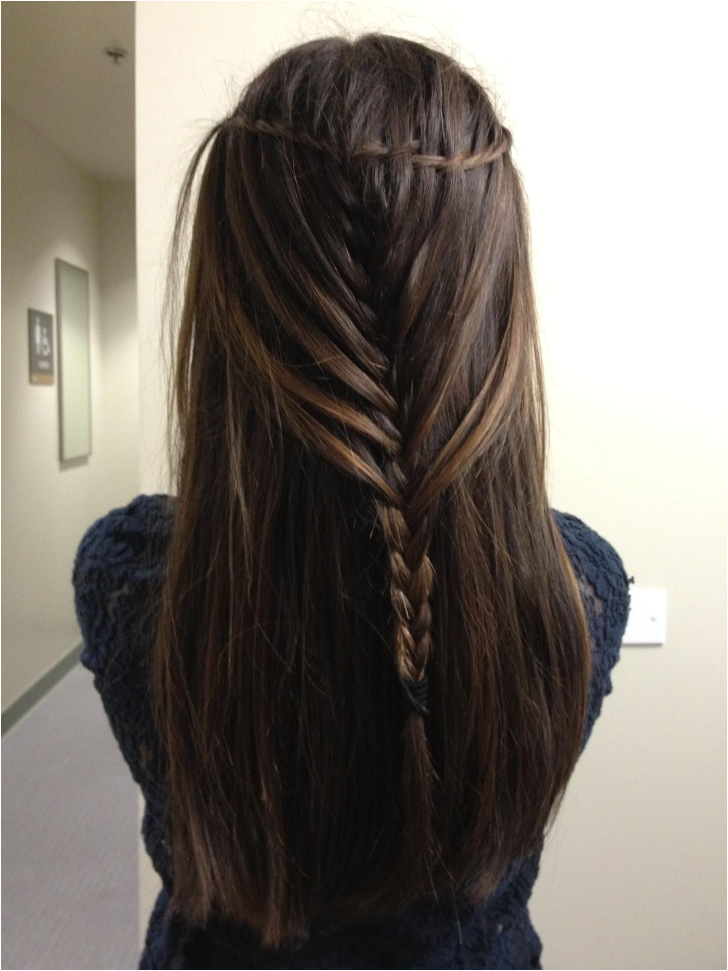 Waterfall mermaid braid