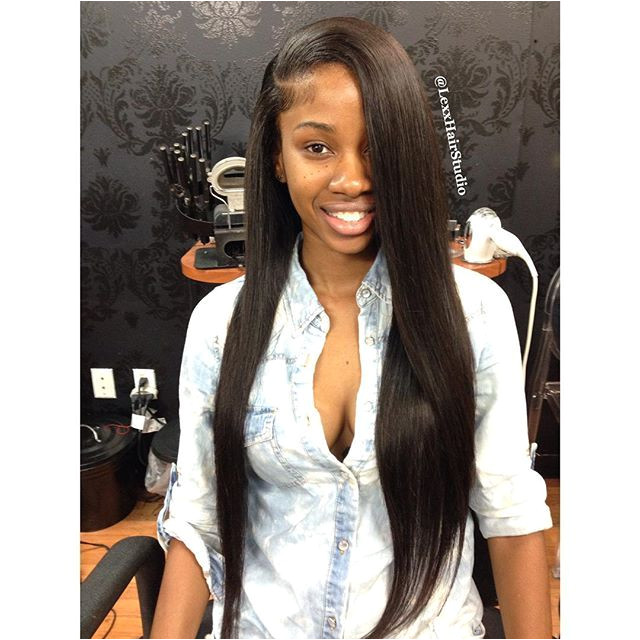 LexxHairStudio sew in install w my signature deep side part for the beautiful prettyrfect quan