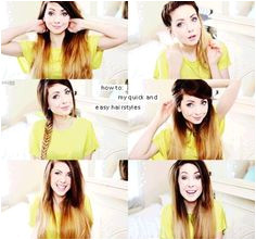 Zoella quick and easy hair love her color too · Easy HairstylesZoella HairstylesPretty