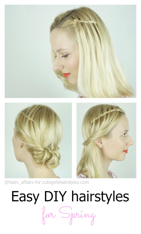 easy diy hairstyles spring