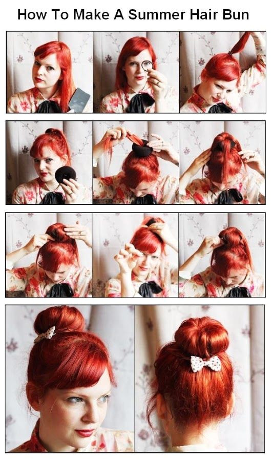 How To Make A Summer Hair Bun s and for Tumblr Pinterest and Twitter