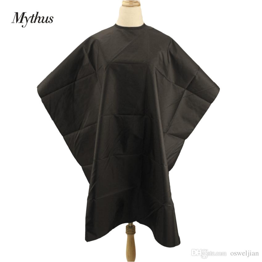 Salon Barber Cape Black Waterproof Hair Cutting Cape Wrap Gown Hairdresser Haircut Hairdressing Styling Apron Gown Hairdressing Cape Black Haircutting Gown