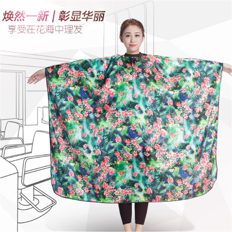 2018 New Adult Barber Cape Hair Cutting Printed Cape New Salon Barber Hairdressing Haircut Apron Cloth For Uni Haircolor Cape in Styling Accessories from