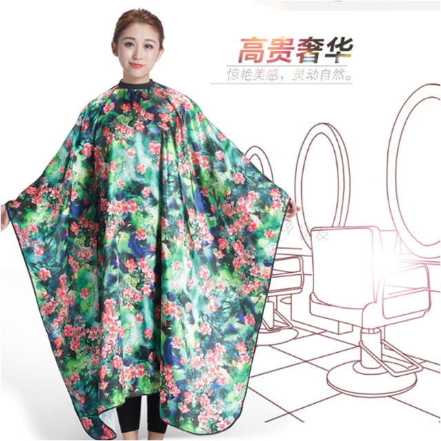 2018 New Adult Barber Cape Hair Cutting Printed Cape New Salon Barber Hairdressing Haircut Apron Cloth