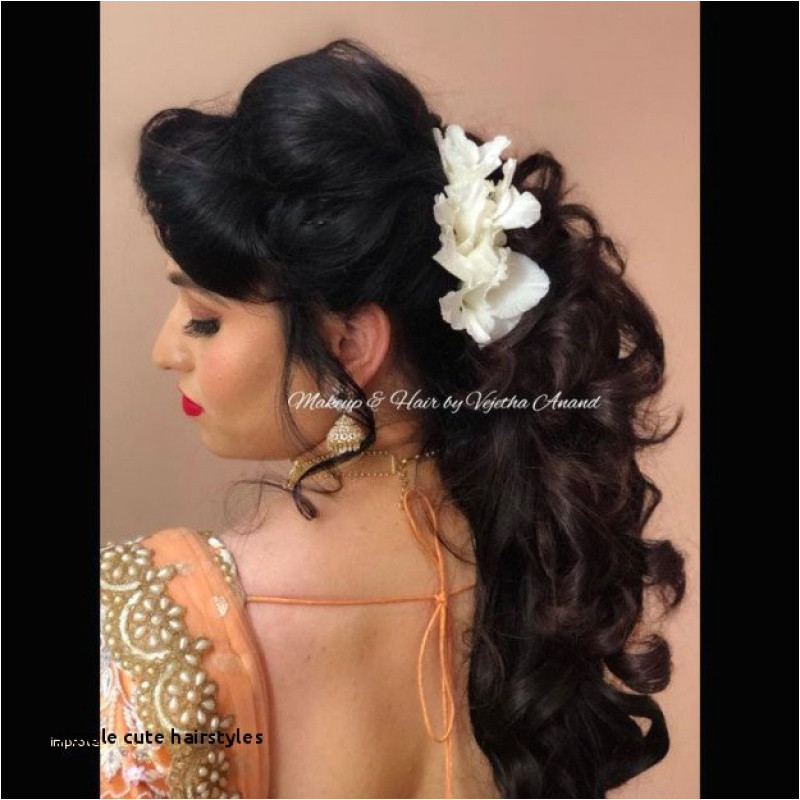 Simple Cute Hairstyles Indian Wedding Hairstyles New Lehenga Hairstyle 0d