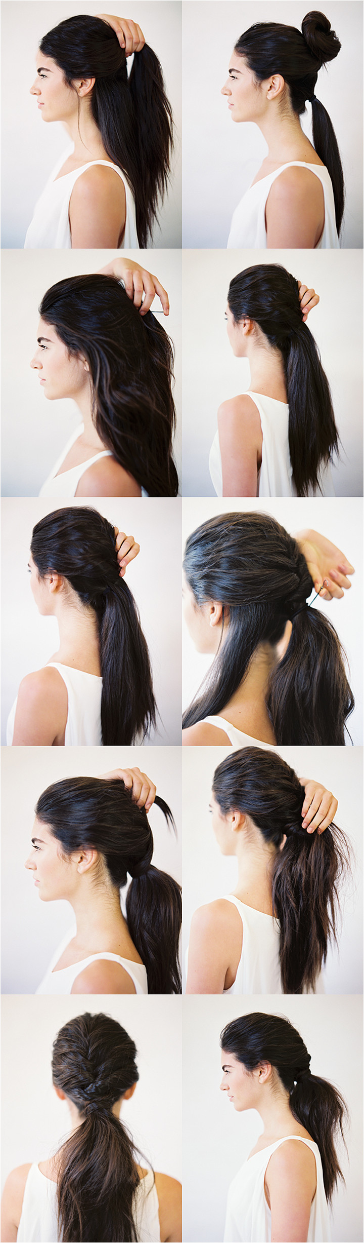 DIY tousled layered ponytail