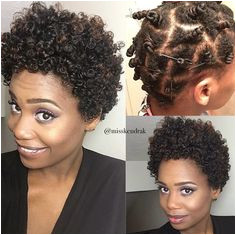 short natural hairstyle to