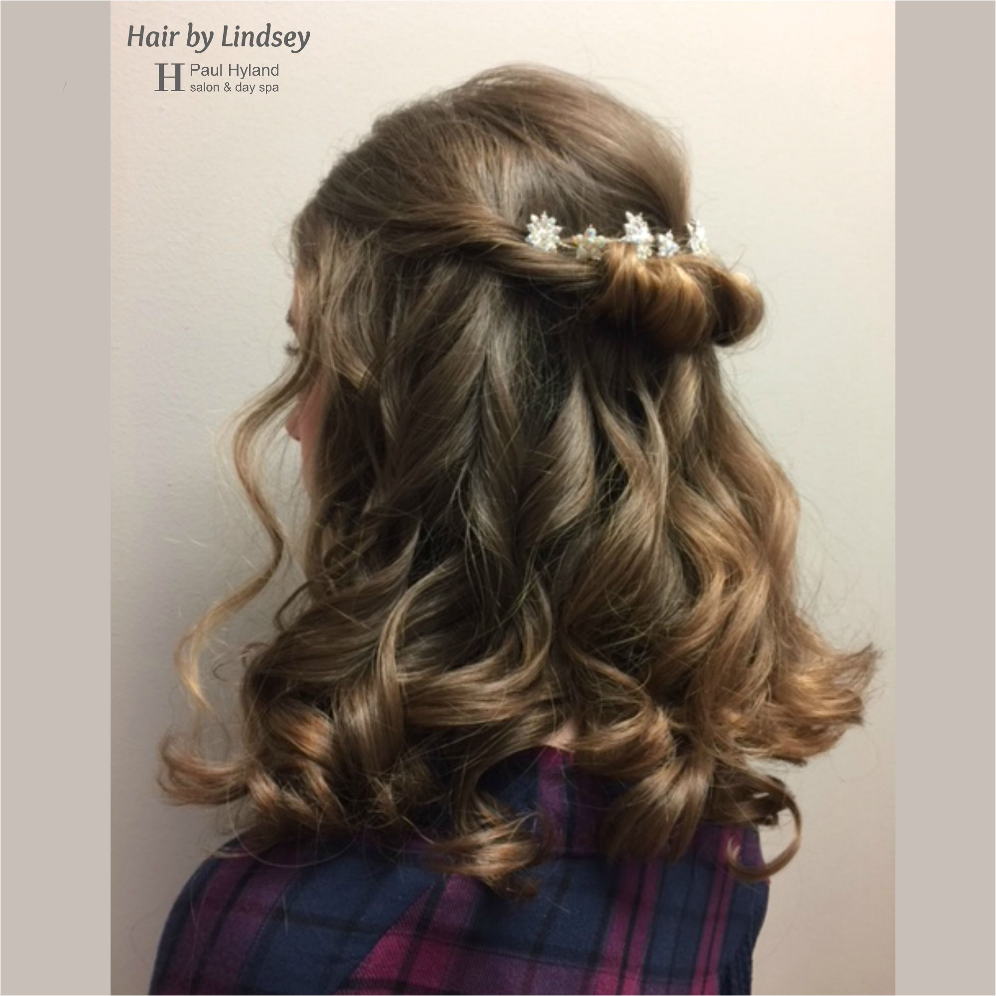 Twists and curls Pretty down style for wedding prom or other special occasions Hair by Lindsey
