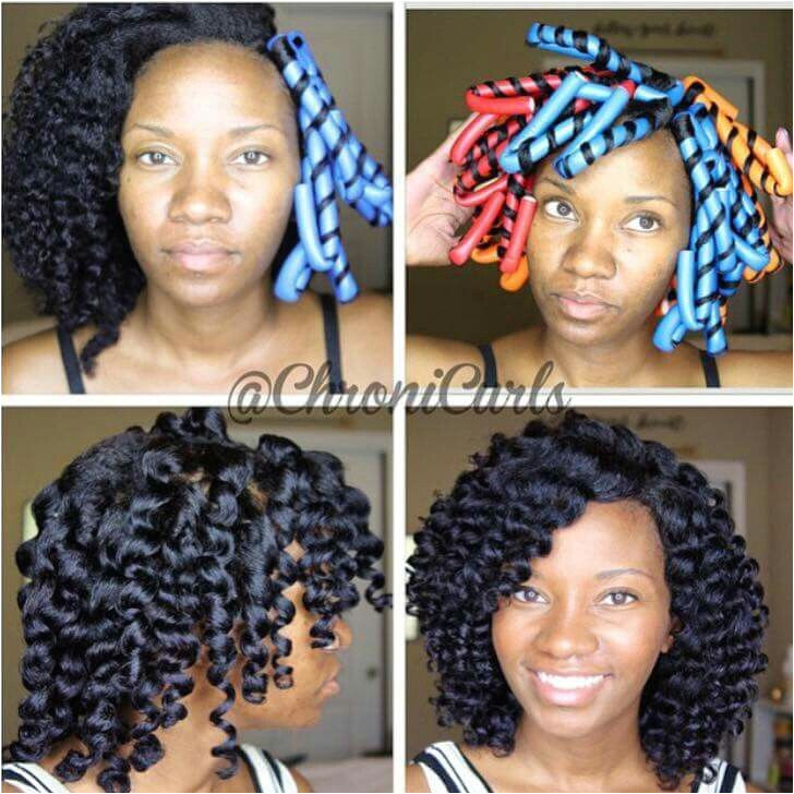 No heat curl formers Heatless Hairstyles Down Hairstyles Black Girls Hairstyles Natural Hairstyles