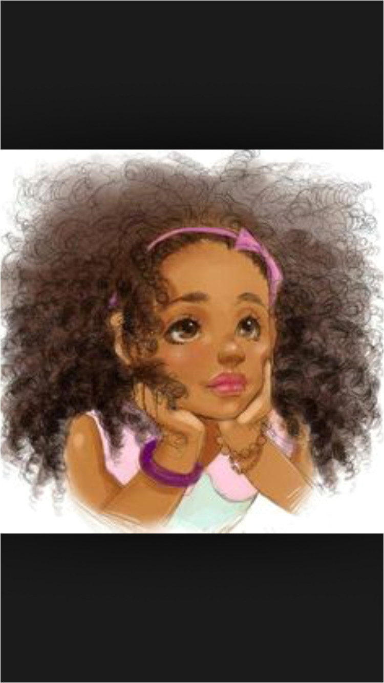 Beautiful African Princess African Girl African American Art Natural Afro Hair Natural