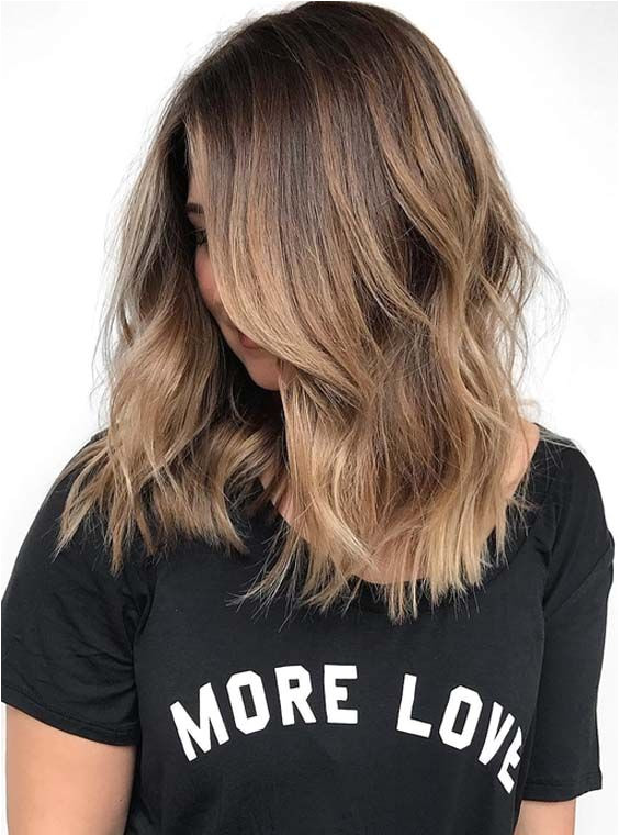 Are you looking for best hair colors 2018 to match with medium hairstyles Just see here how is looking the beautiful brunette ombre hair colors for medium