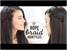 Rope braid hairstyles