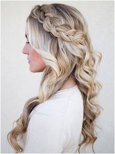 Prom Hairstyles Waterfall Braid Quinceanera Hairstyles