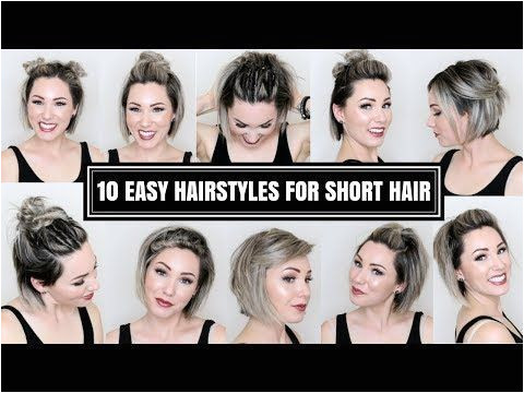 10 EASY HAIRSTYLES FOR SHORT HAIR