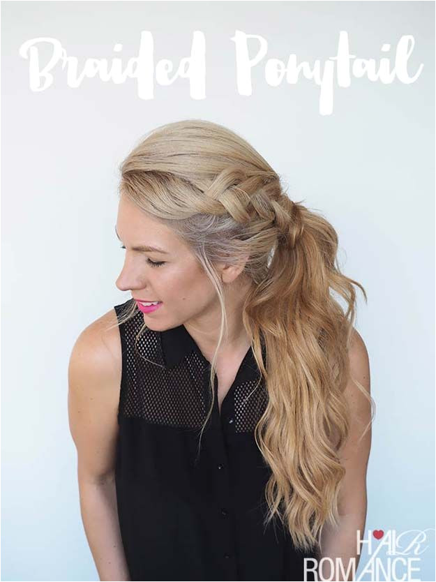 Cool and Easy DIY Hairstyles Braided Ponytail Hairstyle Quick and Easy Ideas for Back to School Styles for Medium Short and Long Hair Fun Tips and