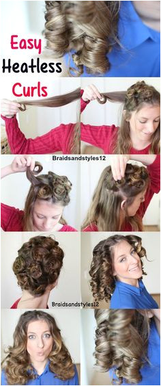 4 Easy Overnight Heatless Curl Methods Heatless Curl Techniques by Braidsandstyles12 Tutorial s